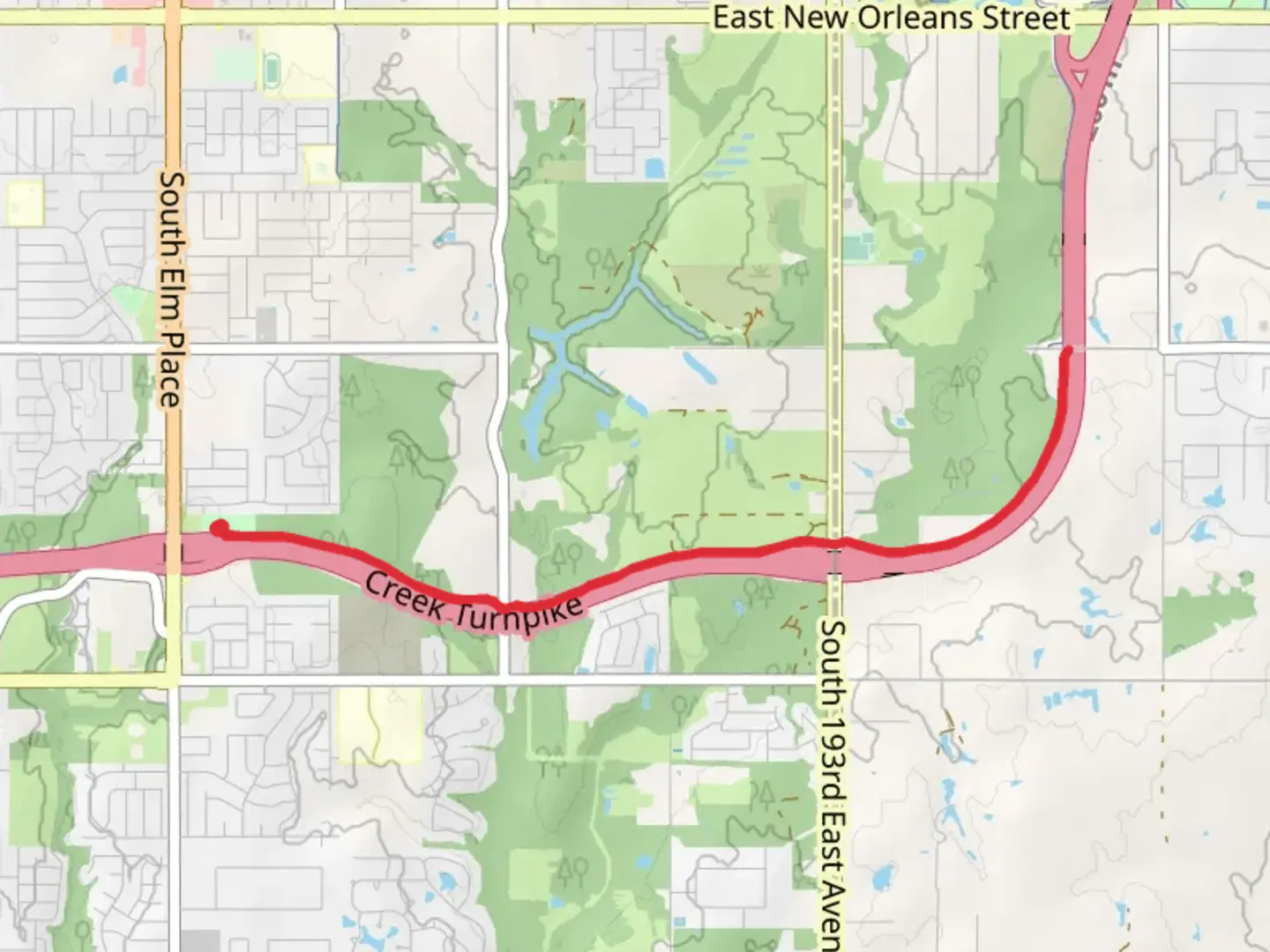 An image depicting the trail Liberty Parkway Trail Out and Back and its surrounding area.