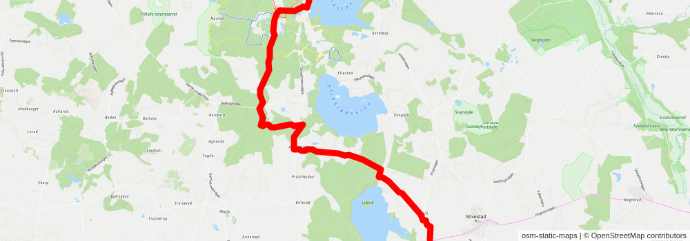 Skåneleden 4 stage 7 Map