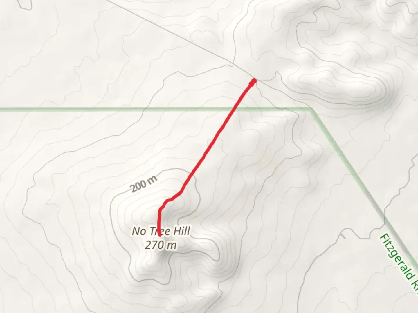 An image depicting the trail No Tree Hill Walk and its surrounding area.