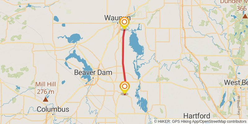 Wild Goose State Trail stage 2 Map
