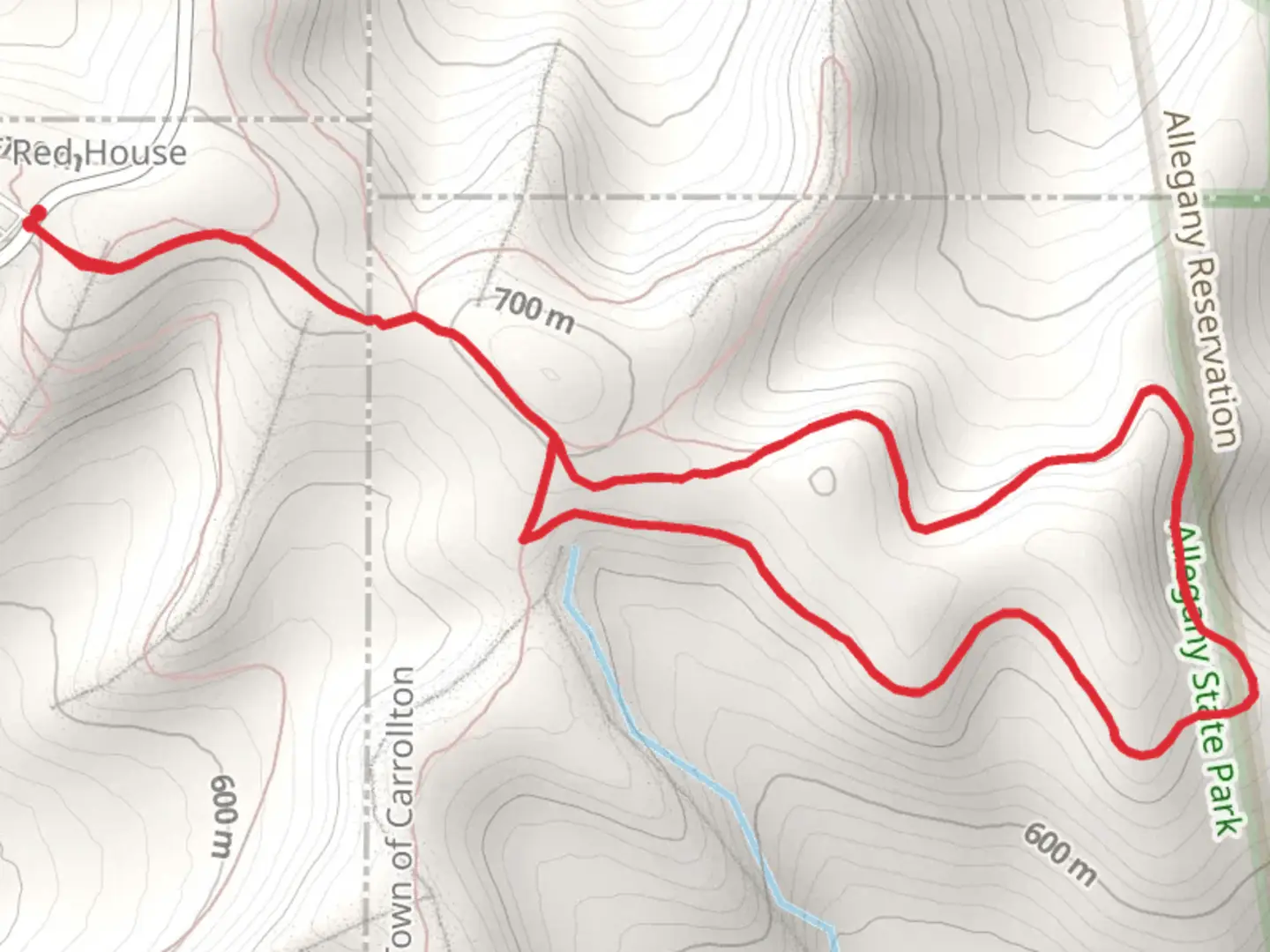 An image depicting the trail Leonard Run Loop and its surrounding area.