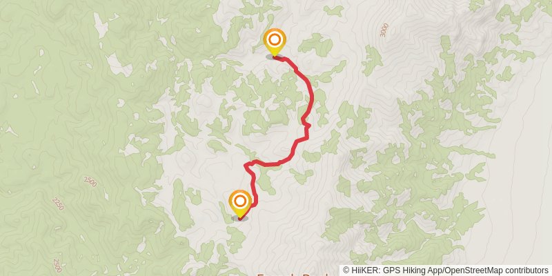 Toiyabe Crest Trail alt 1 Map
