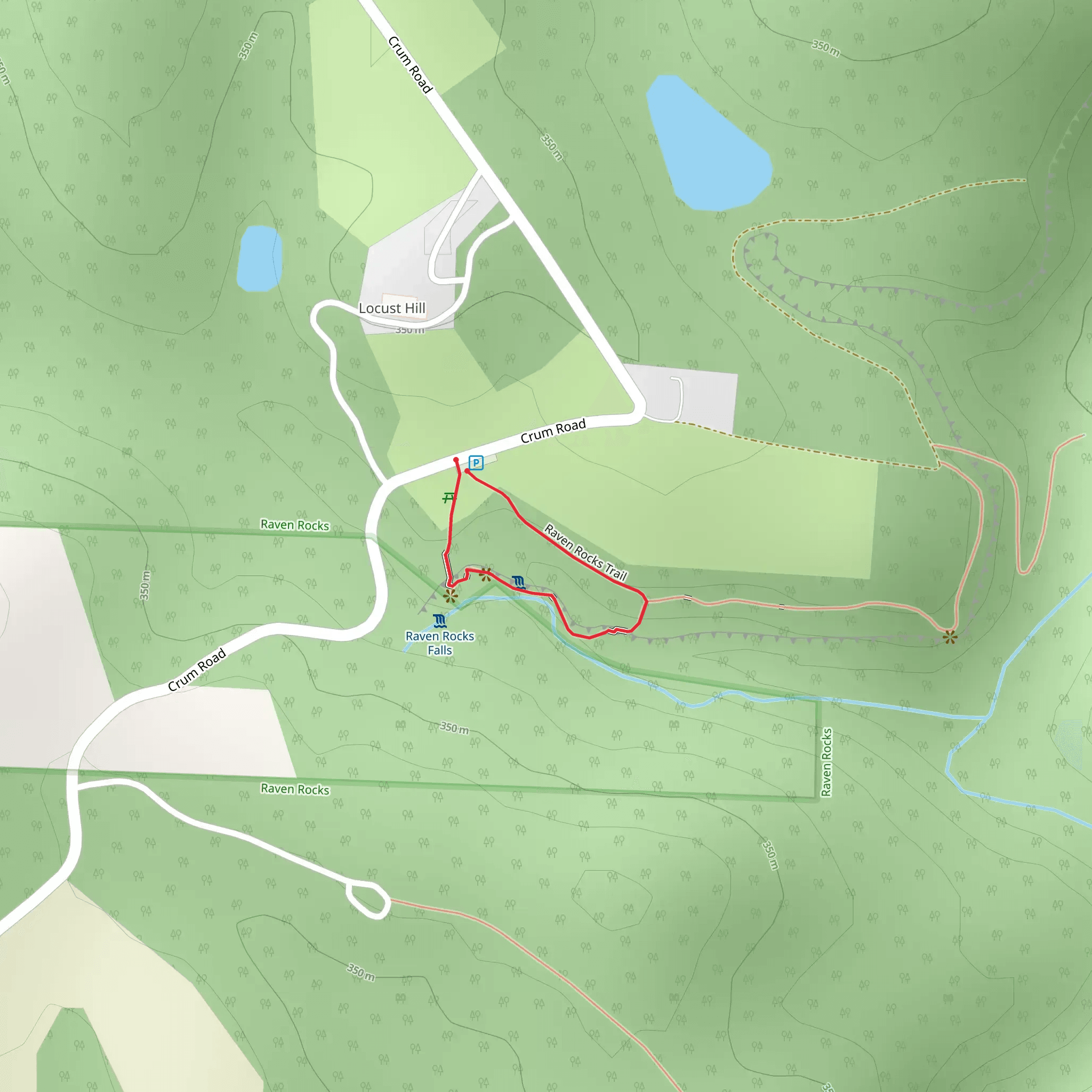 Raven Rocks Loop Trail mobile static map