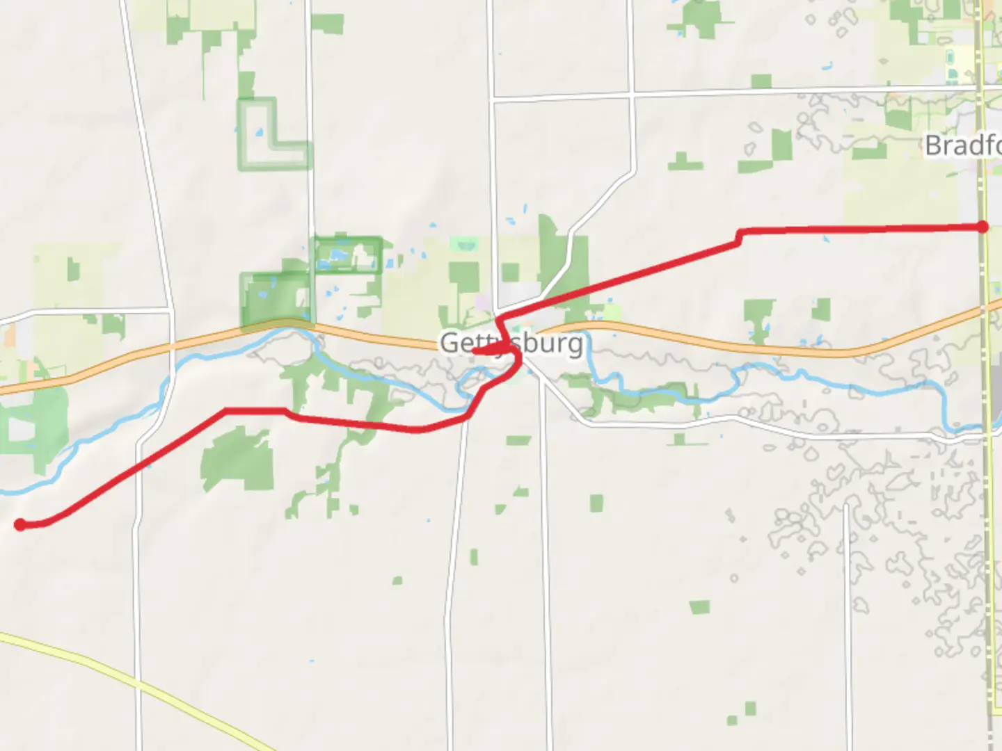 An image depicting the trail Tecumseh Multi-use Trail and its surrounding area.