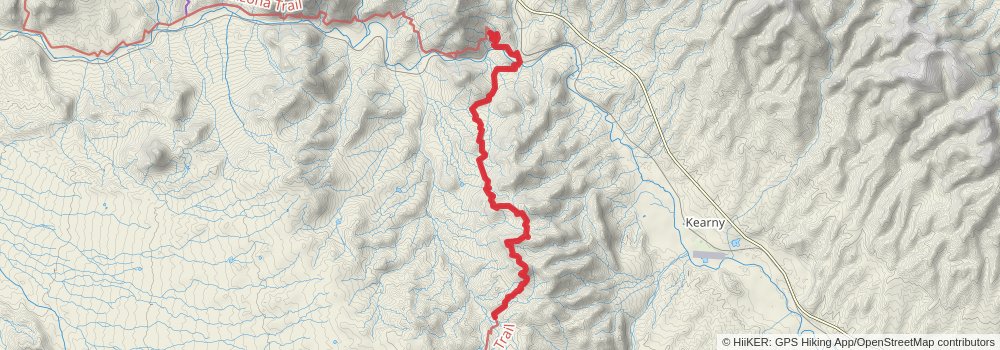 Arizona Trail stage 25 Map