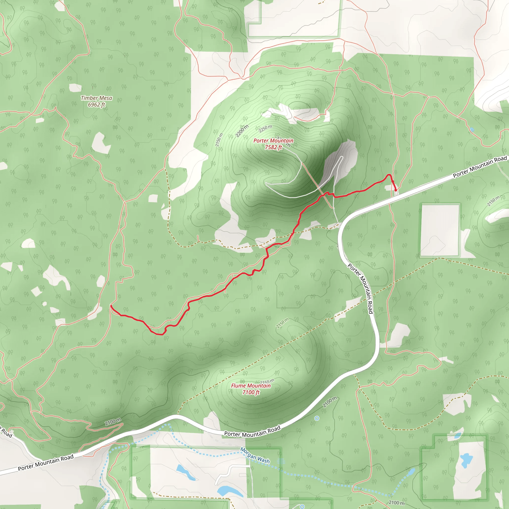 Flume Connector Trail mobile static map