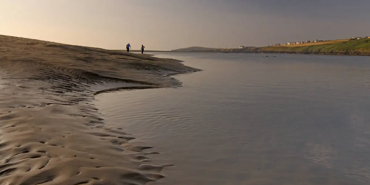 Cwm yr Esgyr and Cemaes Head from Poppit Sands