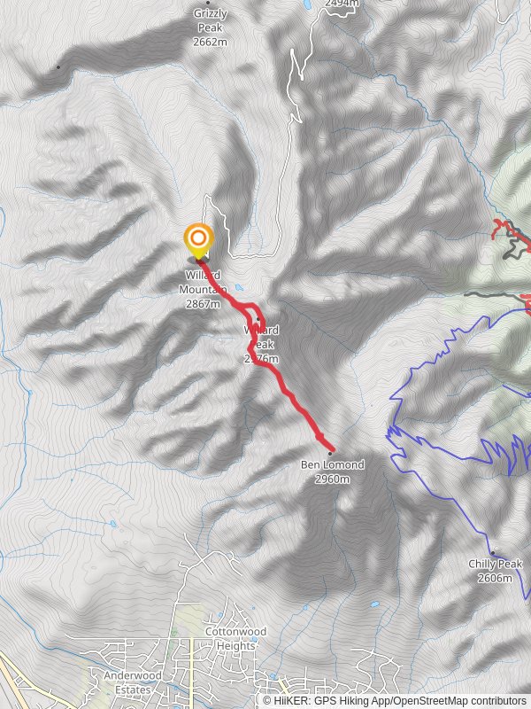 Willard Peak and Ben Lomond via Skyline North Trail and Inspiration Point Trail
