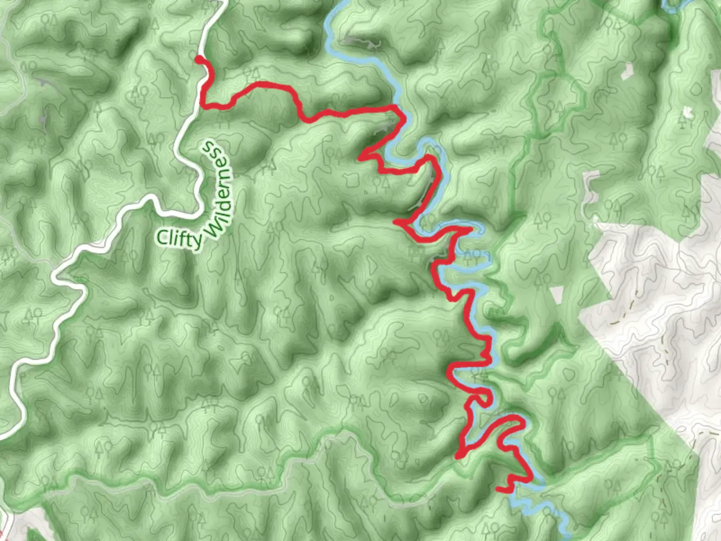 An image depicting the trail Swift Camp Creek Trail and its surrounding area.