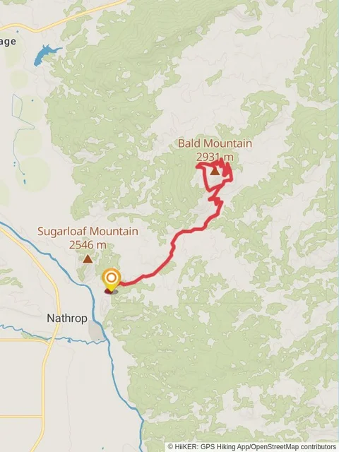Bald Mountain Loop from Turtle Trail Parking
