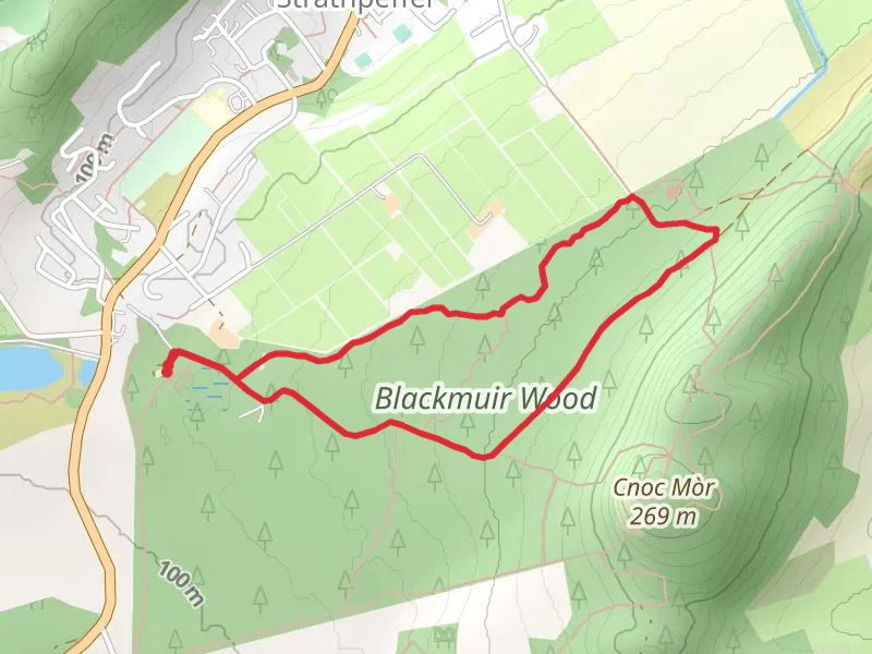 Touchstone Maze Trail from Strathpeffer mobile static map