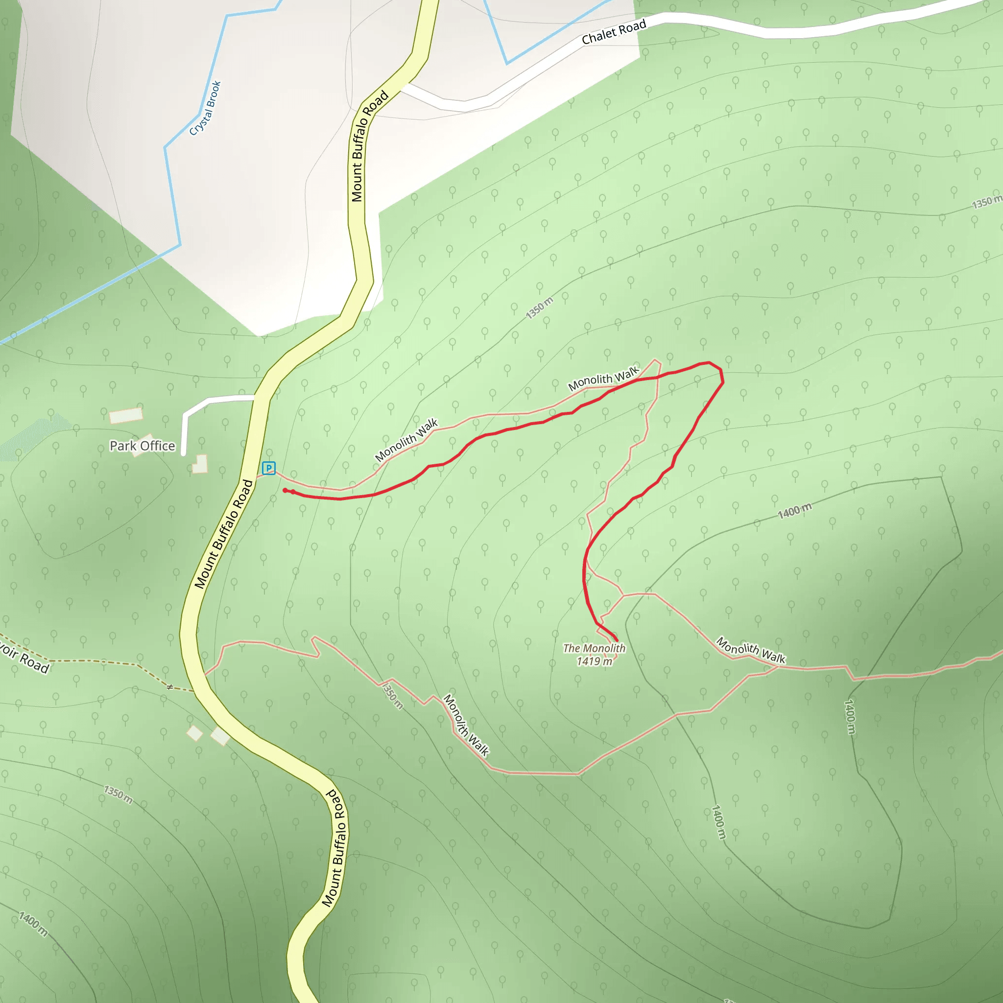 Monolith Track mobile static map