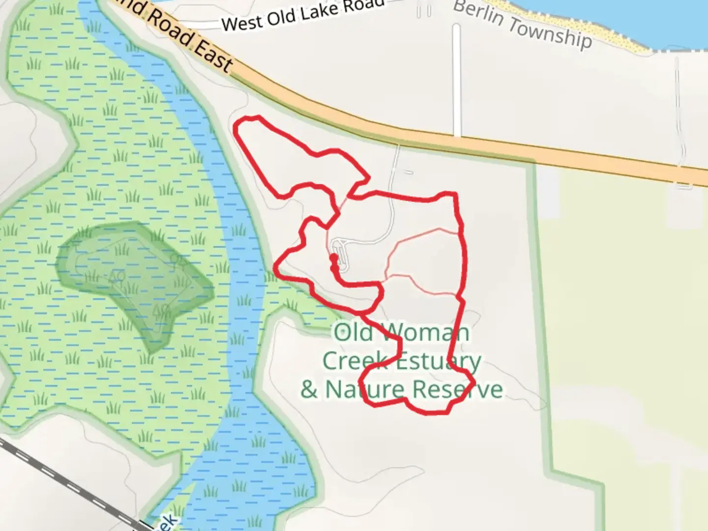 An image depicting the trail Estuary Overlook Trail and Early Successional Access Loop and its surrounding area.