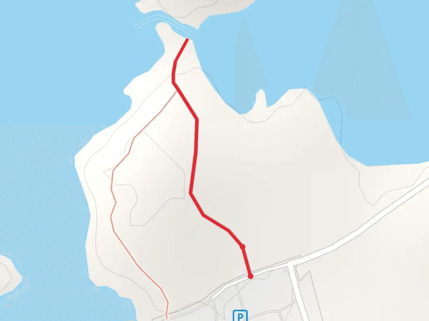 An image depicting the trail Amalga Harbor Road and its surrounding area.