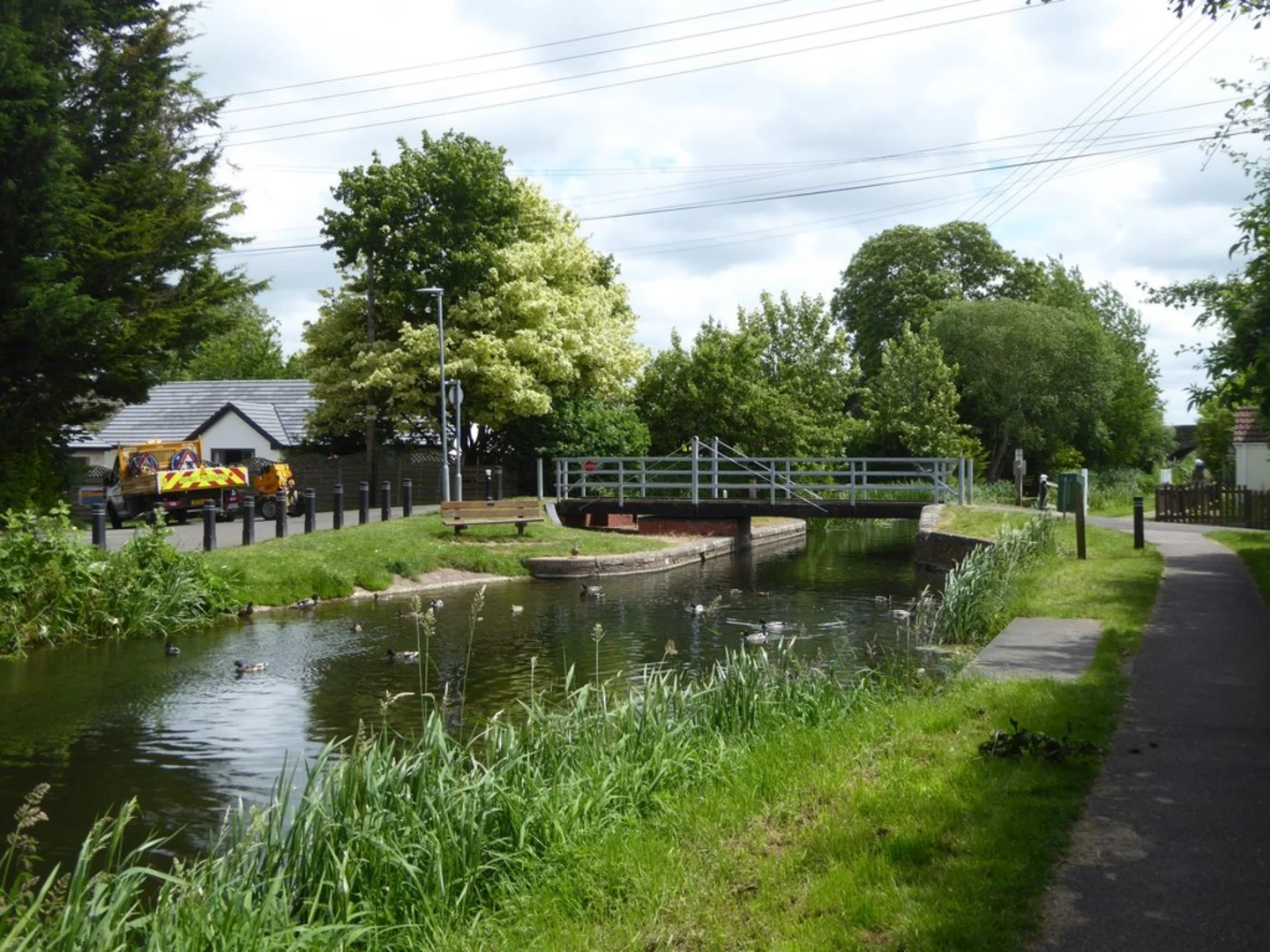 An image depicting the trail Children's Wood and Bridgwater and Taunton Canal via East Deane Way and its surrounding area.