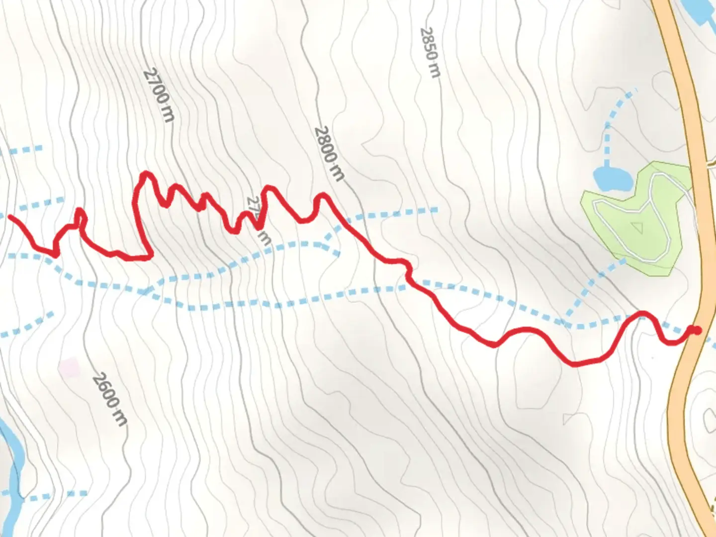 An image depicting the trail Sunshine Trail and its surrounding area.