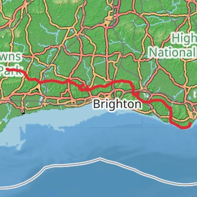 South Downs Way 8-Day Moderate Tour (Hillwalk Tours) mobile static map