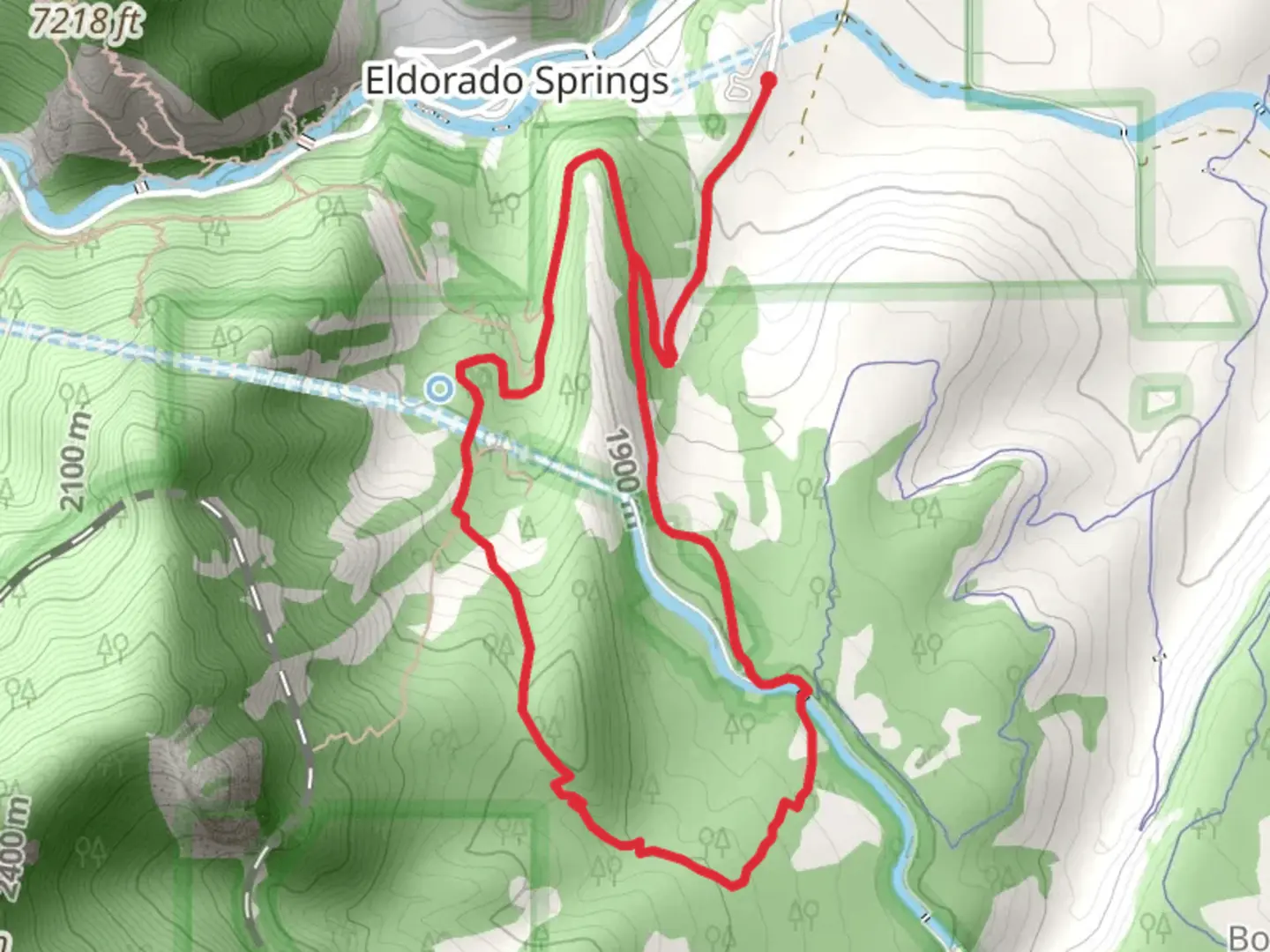 An image depicting the trail Fowler - Goshawk Ridge - Spring Brook Loop North Trail and its surrounding area.