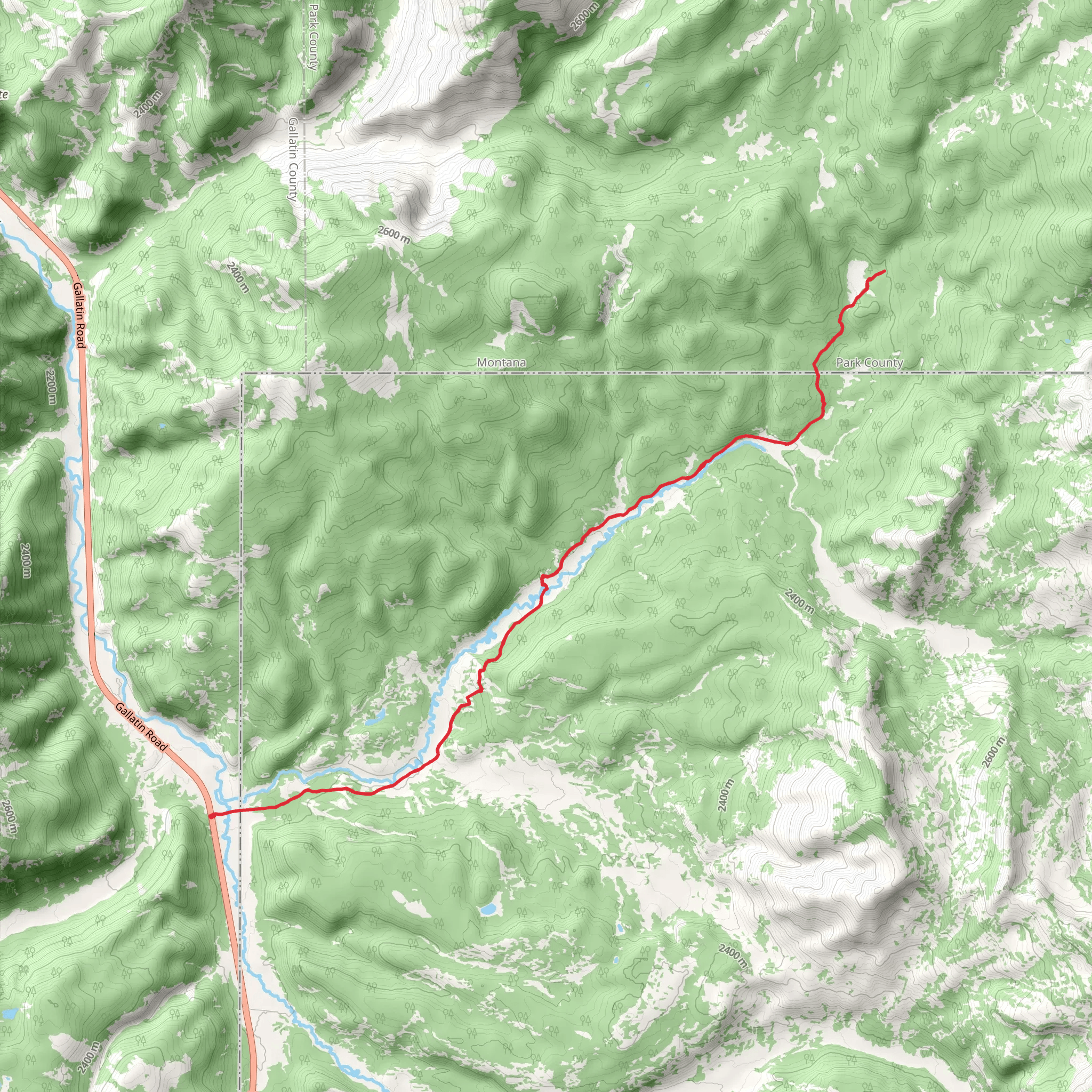 Fan Creek Trail via Fawn Pass Trail mobile static map