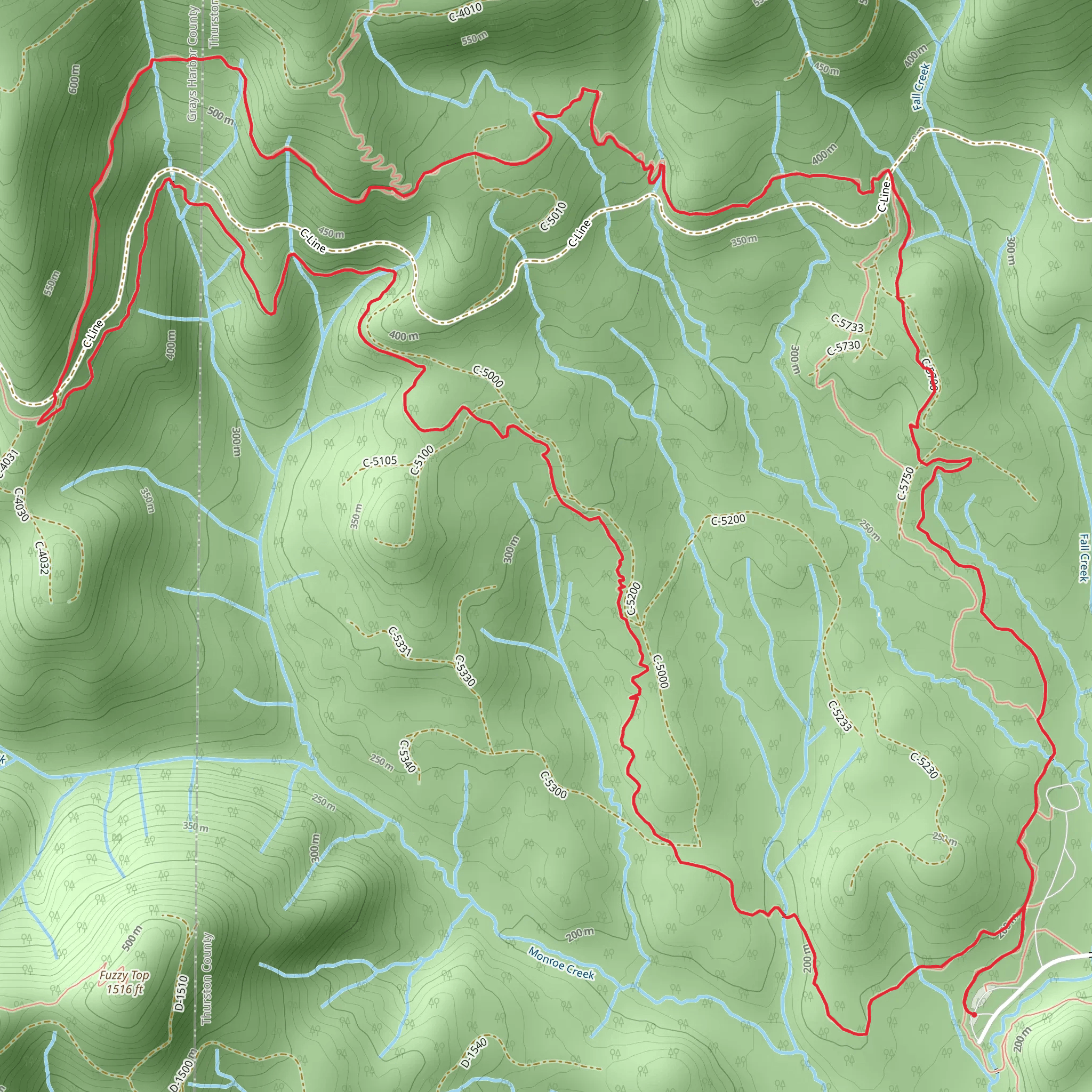 Greenline and Wedekind Loop mobile static map