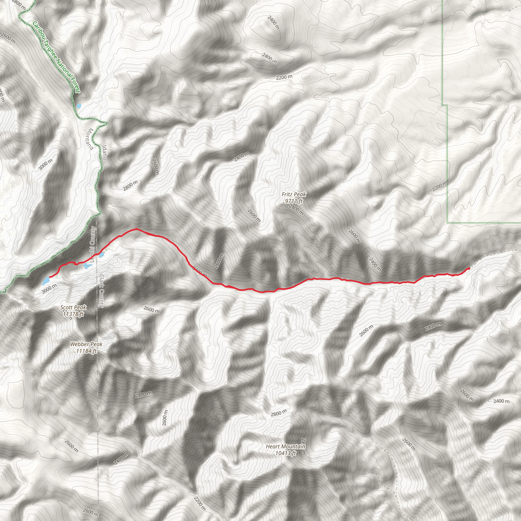 North Fork Webber Creek mobile static map