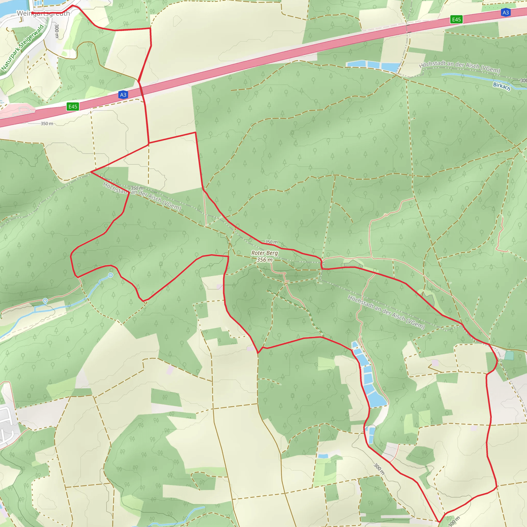 Weingartsgreuth W6 mobile static map