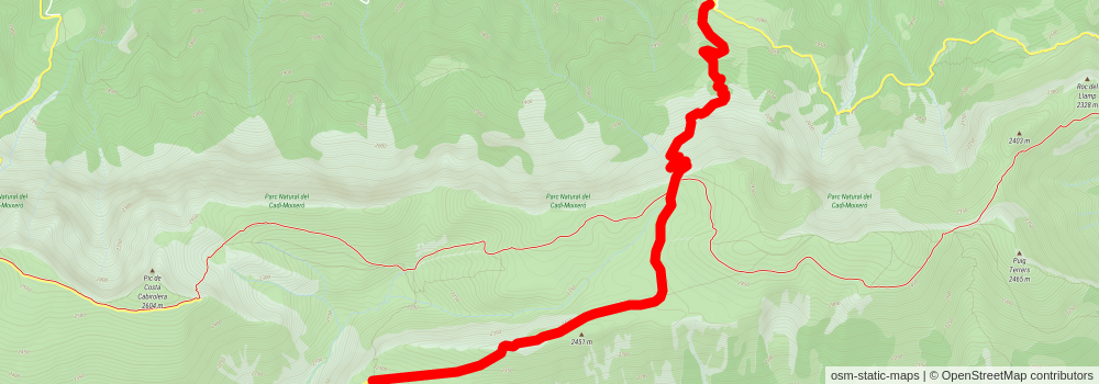 Saldes - Prat d'Aguilo Refuge PR C 124 - 1 stage 2 Map