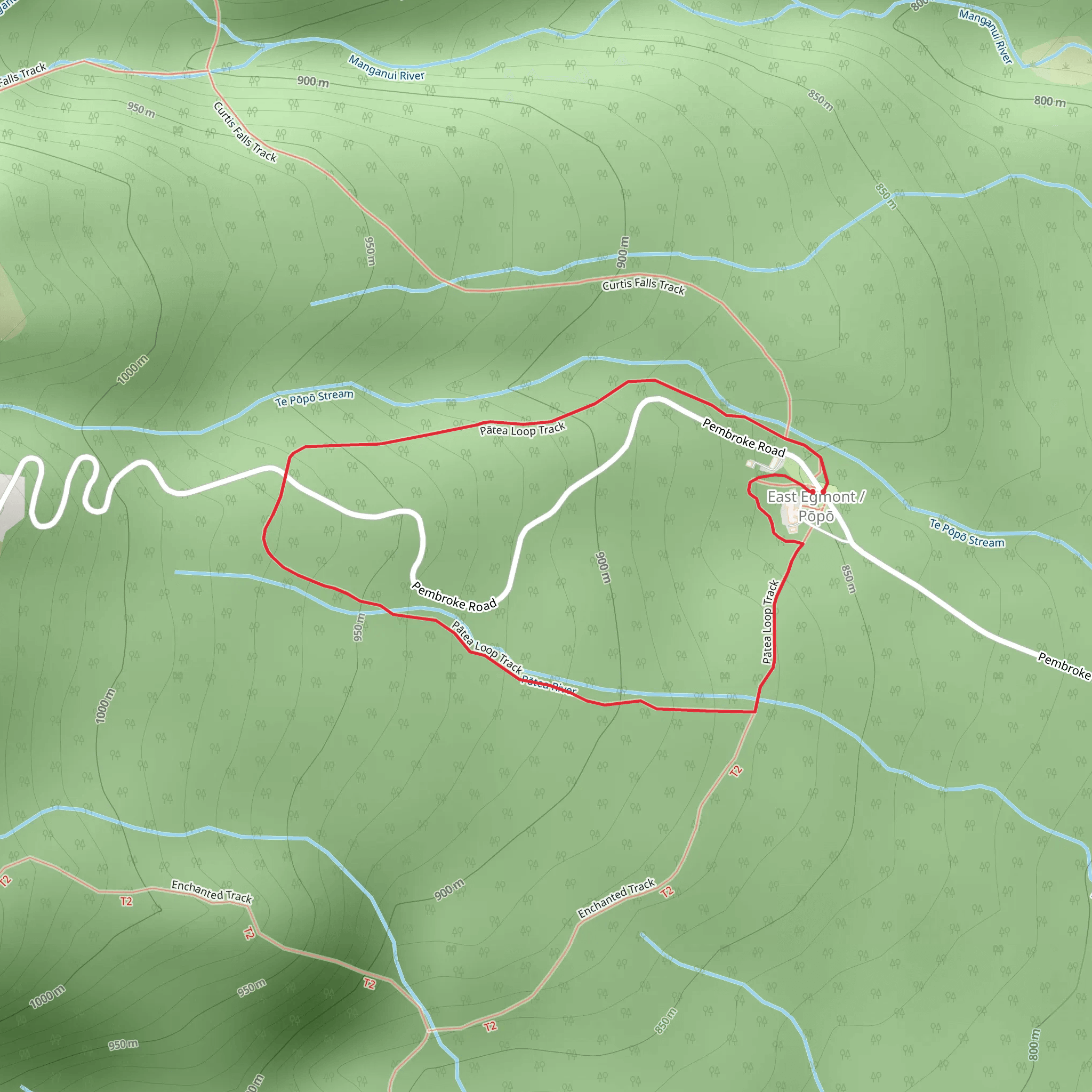 Patea Loop Track mobile static map