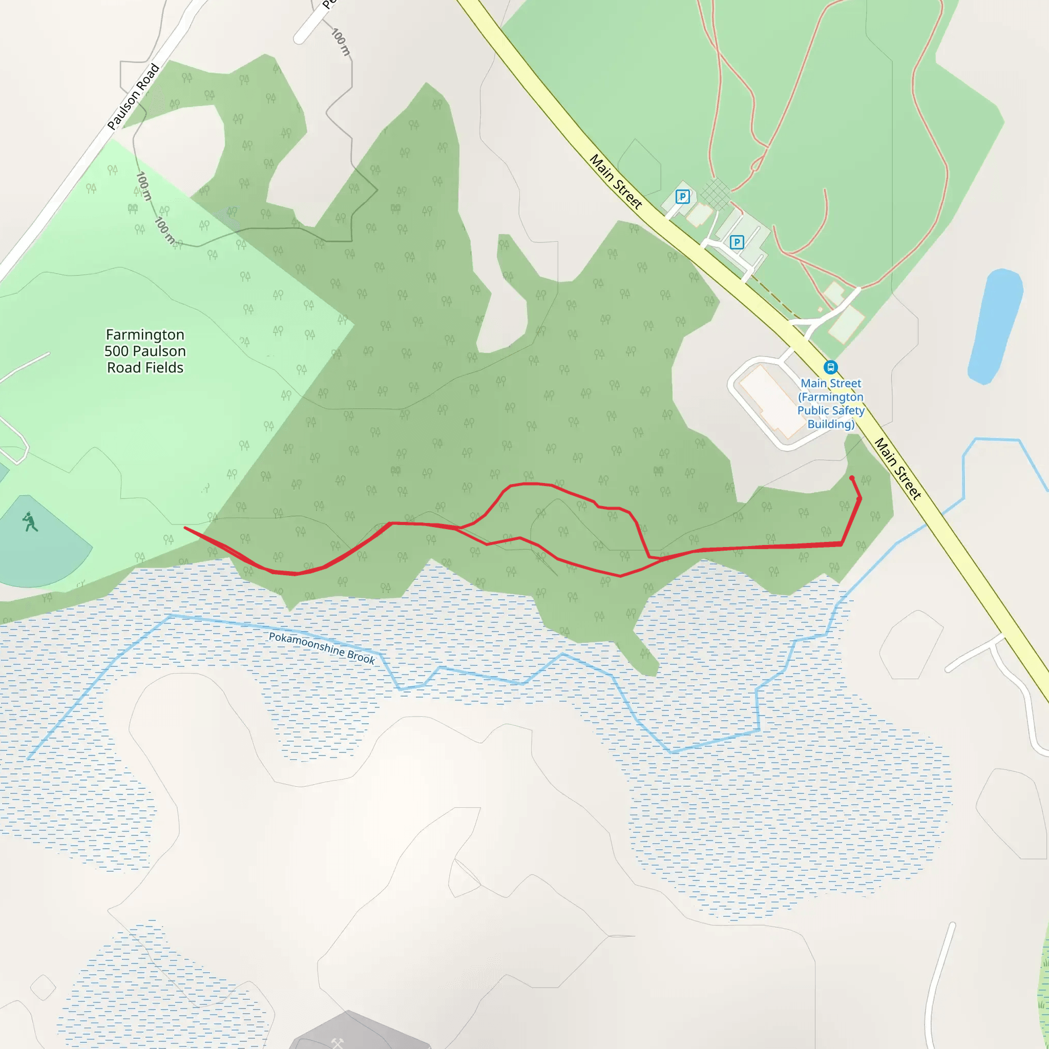 Pokamoonshine Brook Loop mobile static map