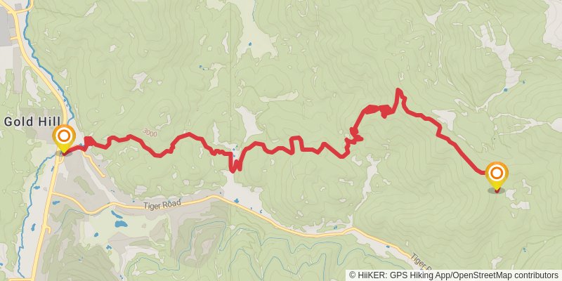 American Discovery Trail North Route stage 231 Map