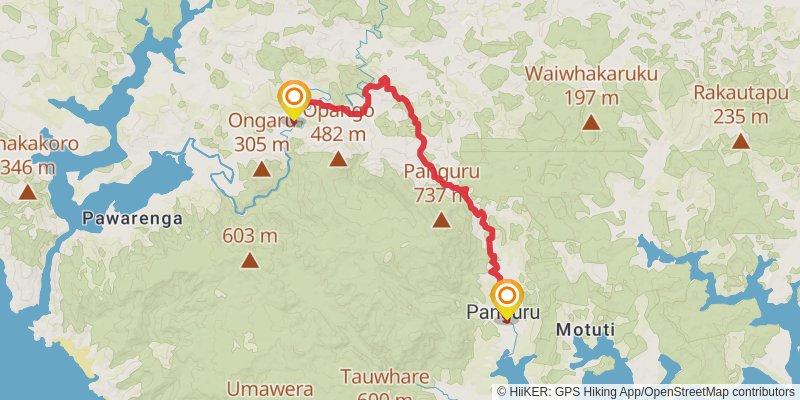 Warawara Track stage 2 Map