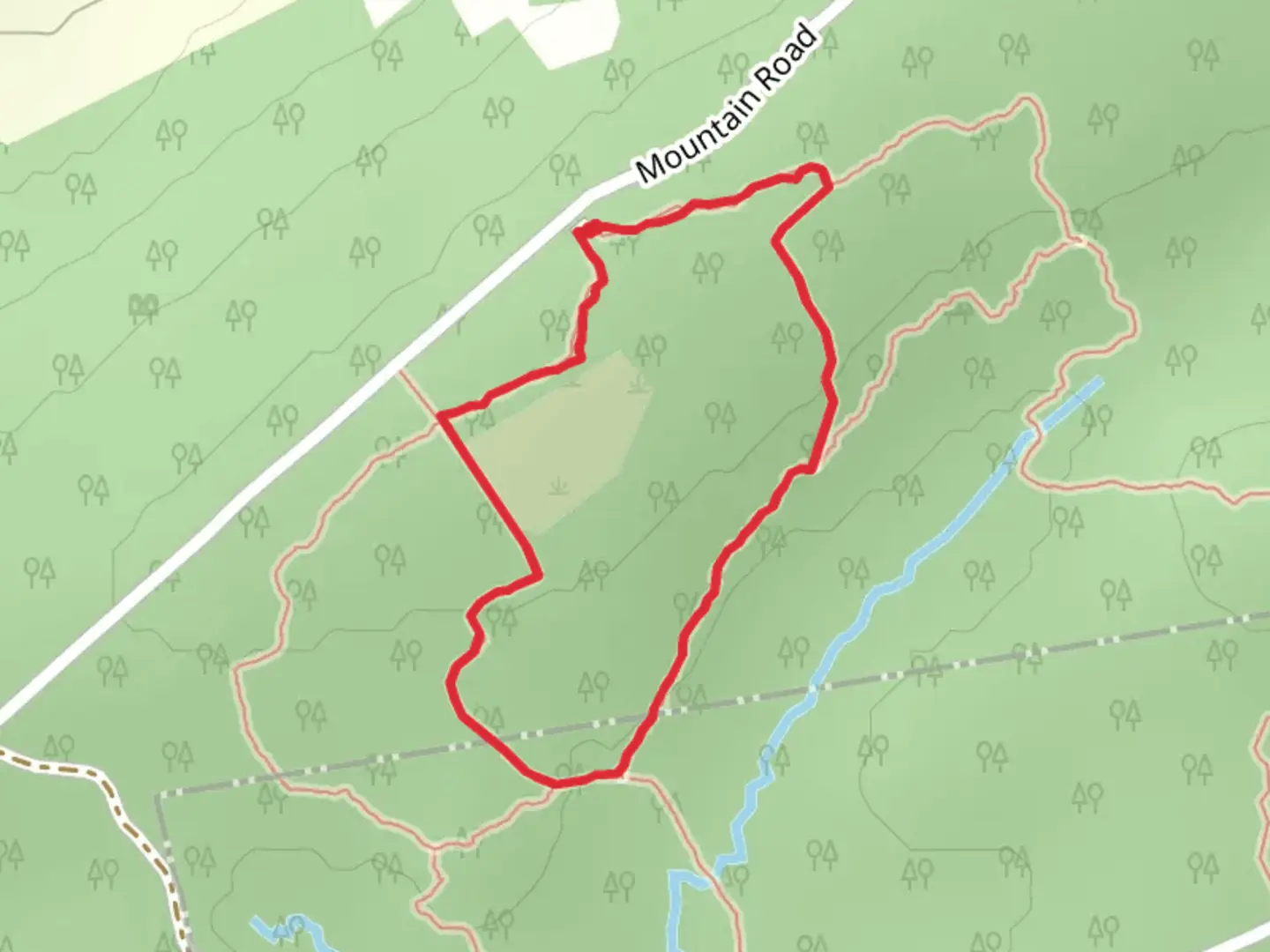 An image depicting the trail Yellow Trail and Green Loop Trail and its surrounding area.