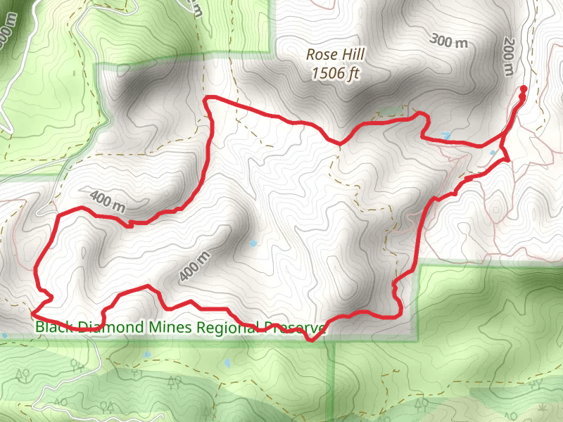 Black Diamond Trail and Manhattan Canyon Trail Loop