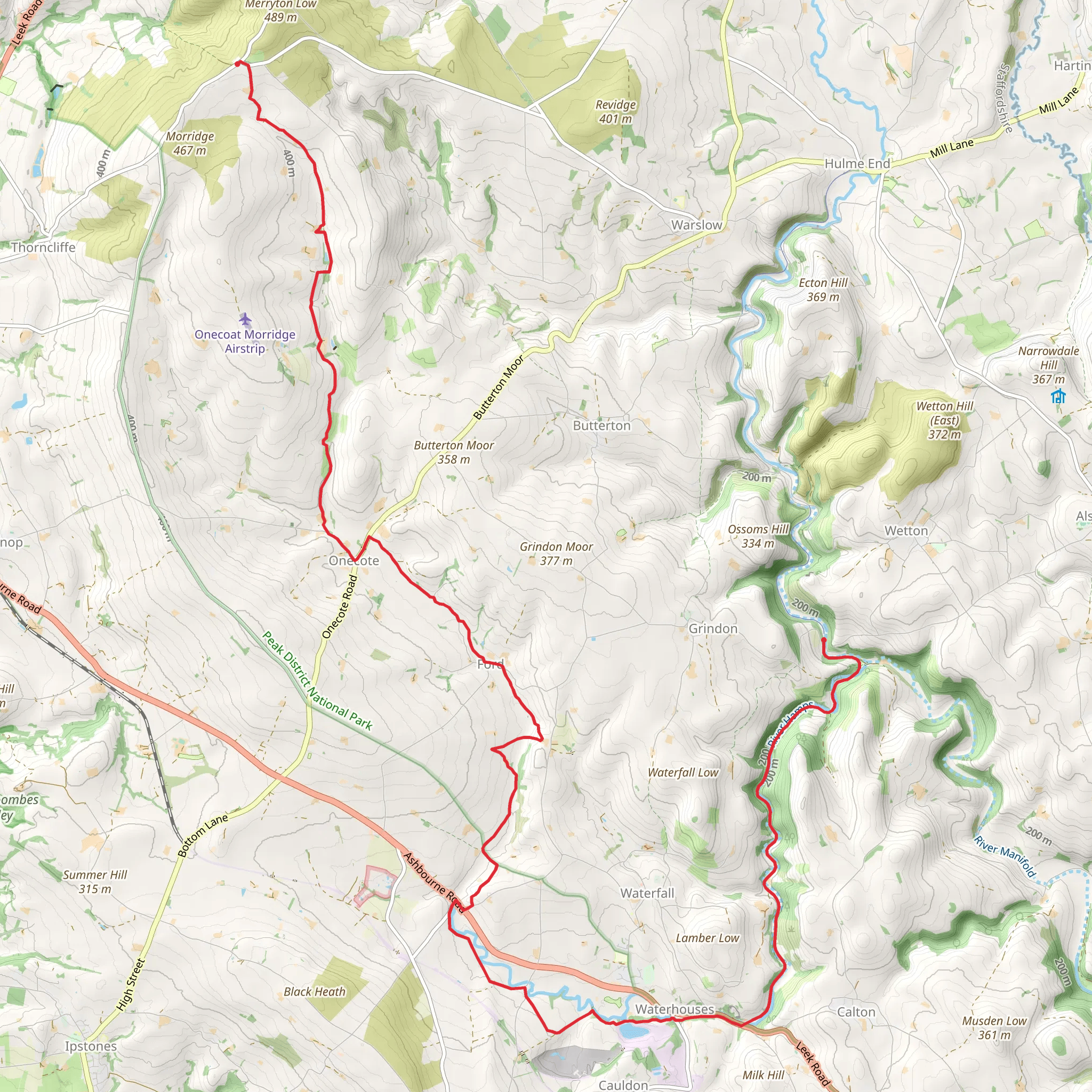 Hamps Way mobile static map