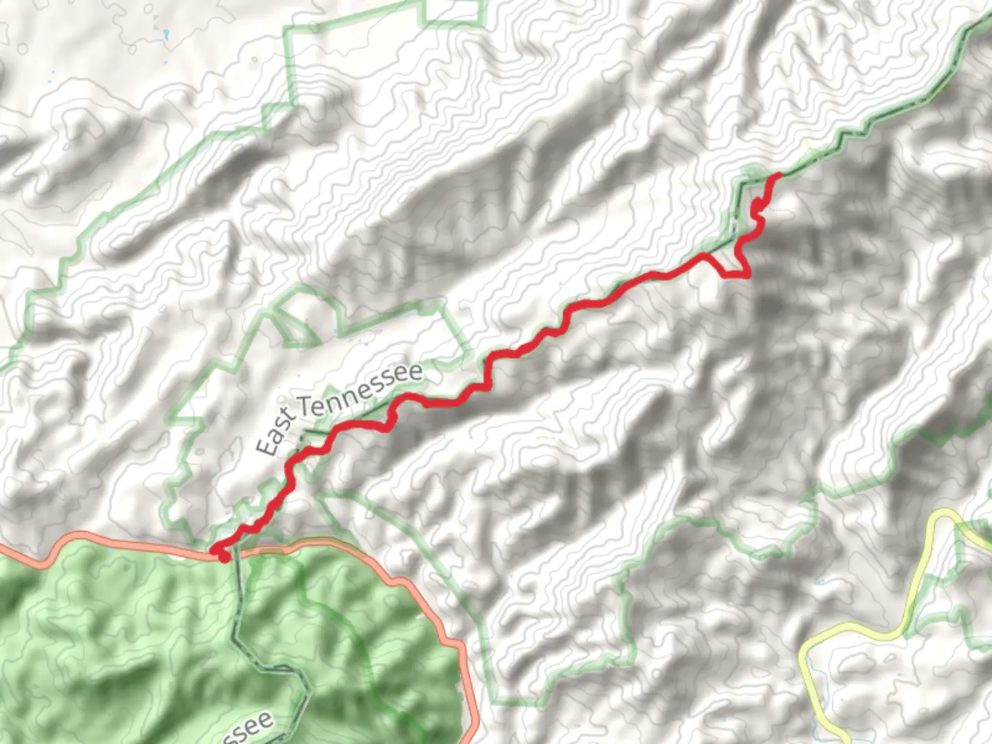 An image depicting the trail Appalachian Trail from Allen Gap and its surrounding area.