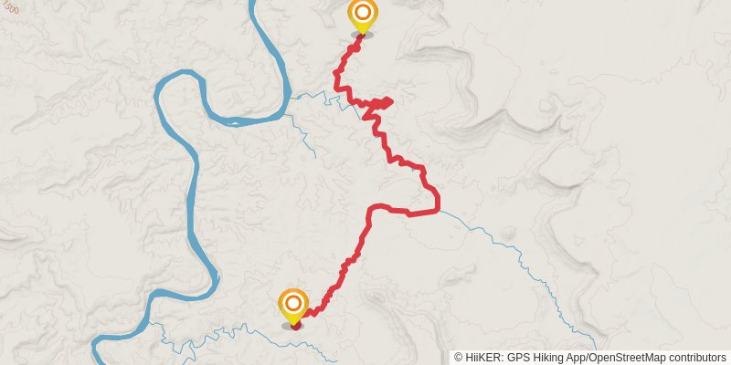 Hayduke Trail stage 6 Map