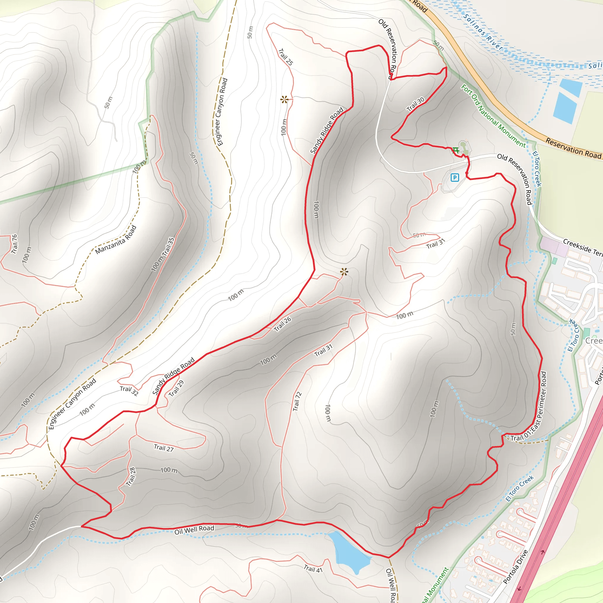 Creekside Loop - West mobile static map