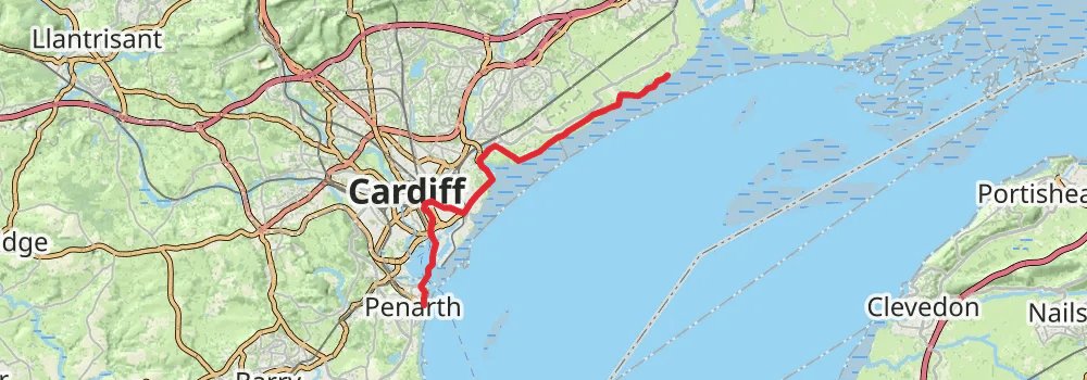 Wales Coast Path stage 71 Map