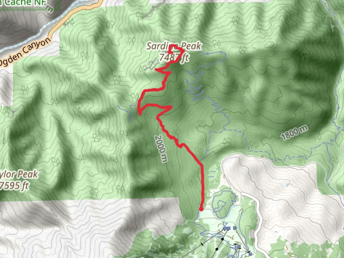 An image depicting the trail Sardine Peak Trail and its surrounding area.