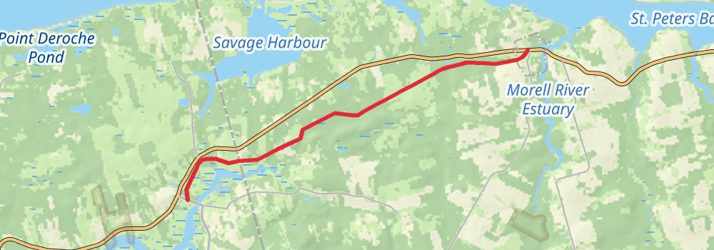 Confederation Trail stage 10 Map