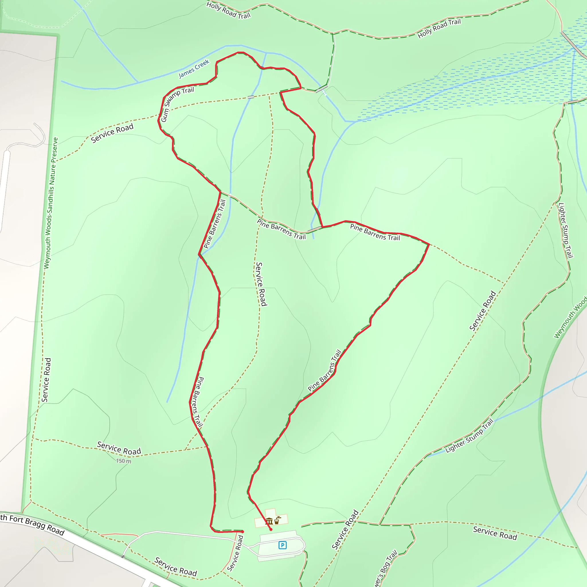 Pine Barrens Trail Loop mobile static map