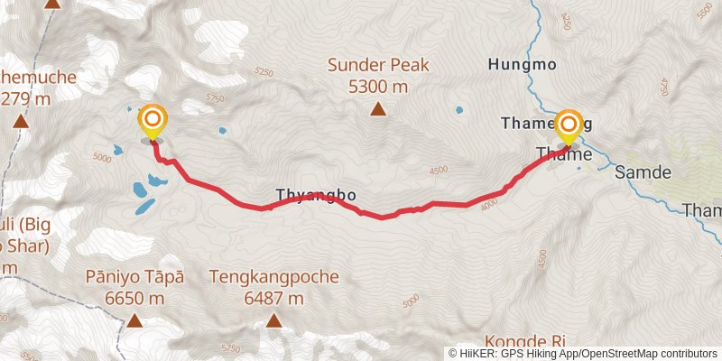 Great Himalayan Trail stage 24 Map