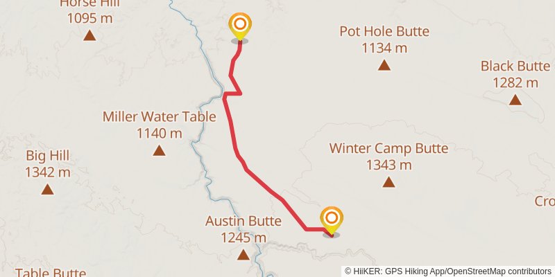 Idaho Centennial Trail stage 5 Map