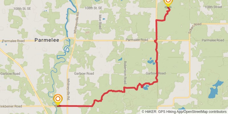 North Country Trail - Michigan Southeast stage 36 Map