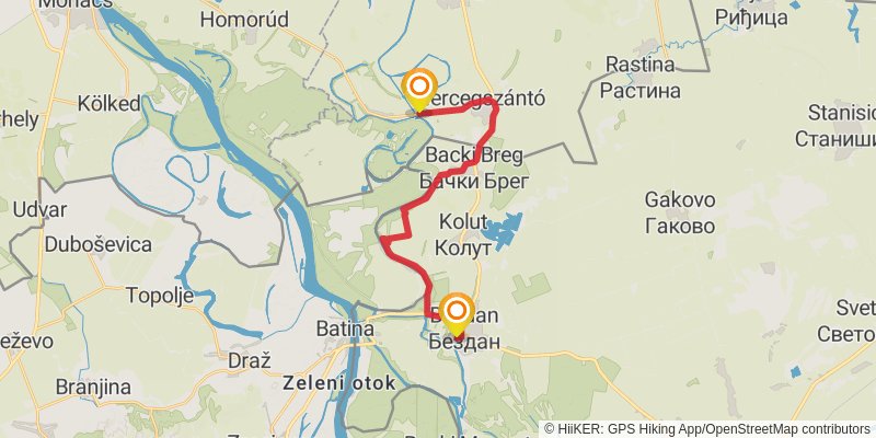 Sultans Trail stage 33 Map