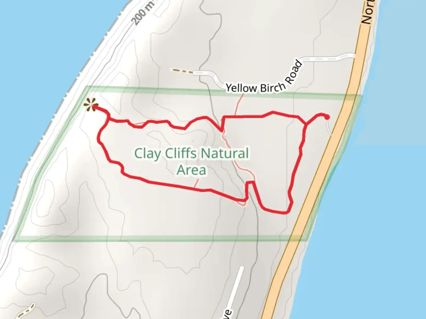 An image depicting the trail North Manitou Loop Trail - West and its surrounding area.