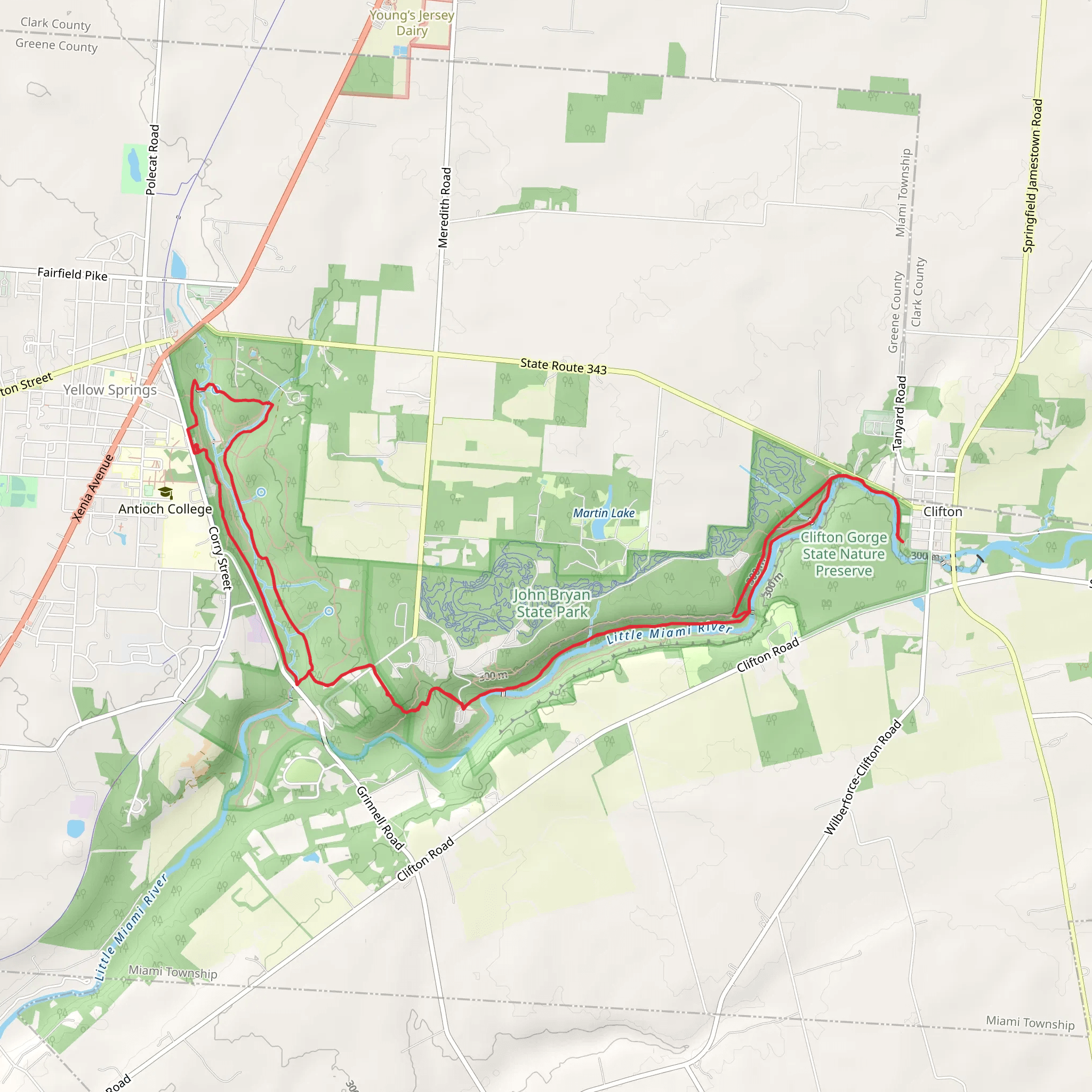 Lower Birch Creek and Orton Memorial Loop Trail mobile static map