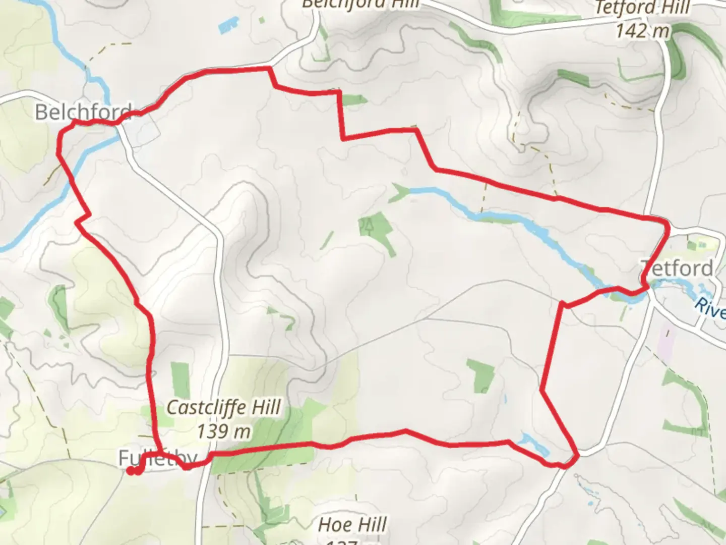 An image depicting the trail Tetford and Belchford and its surrounding area.