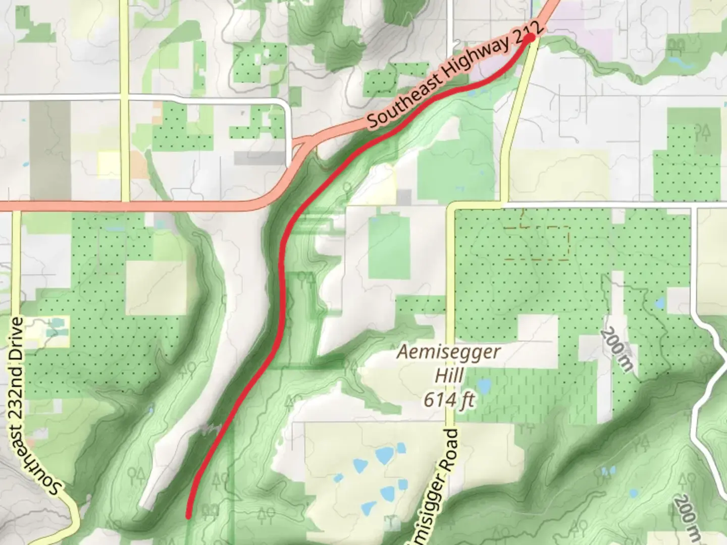 An image depicting the trail Cazadero Trail and its surrounding area.