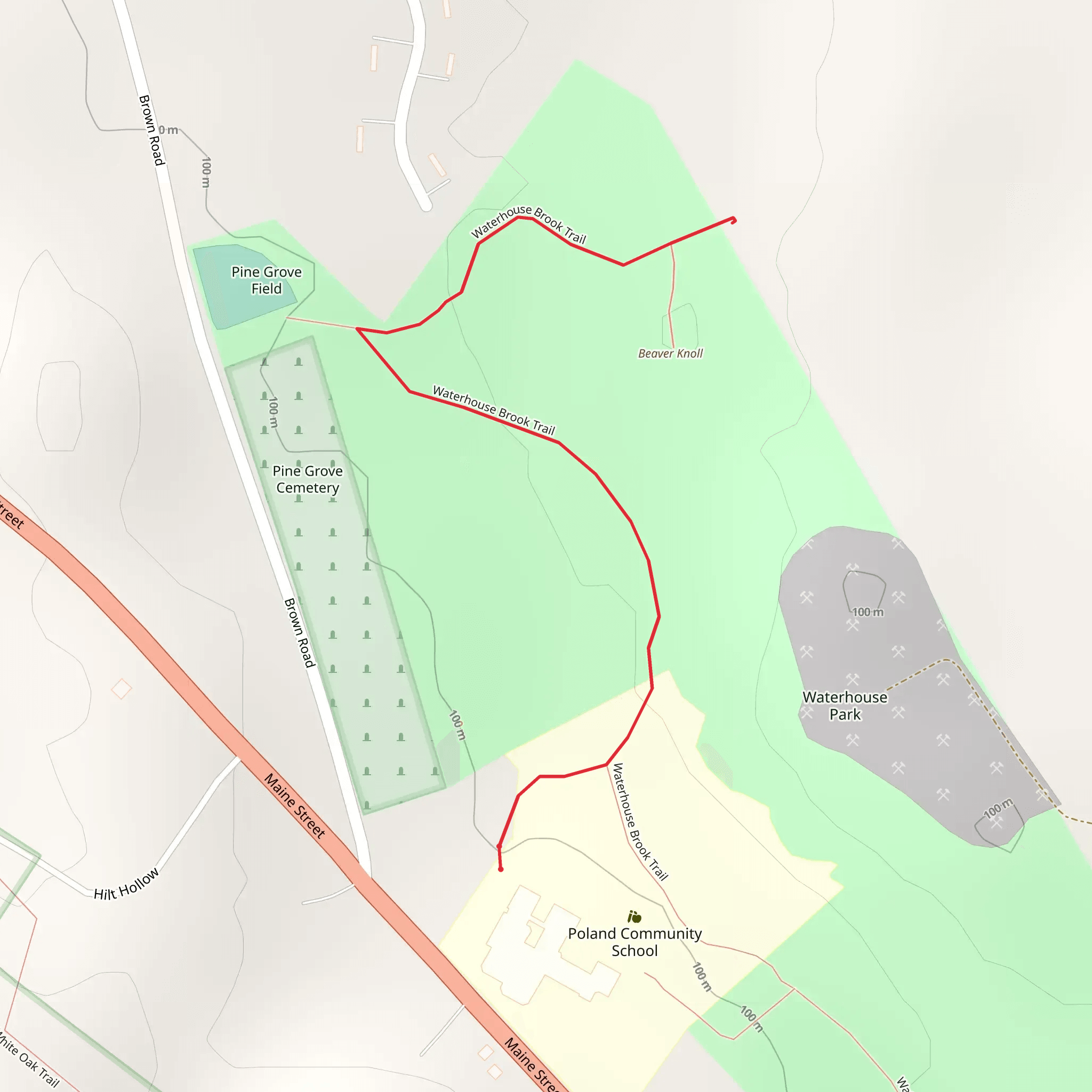 Poland Community Trail mobile static map